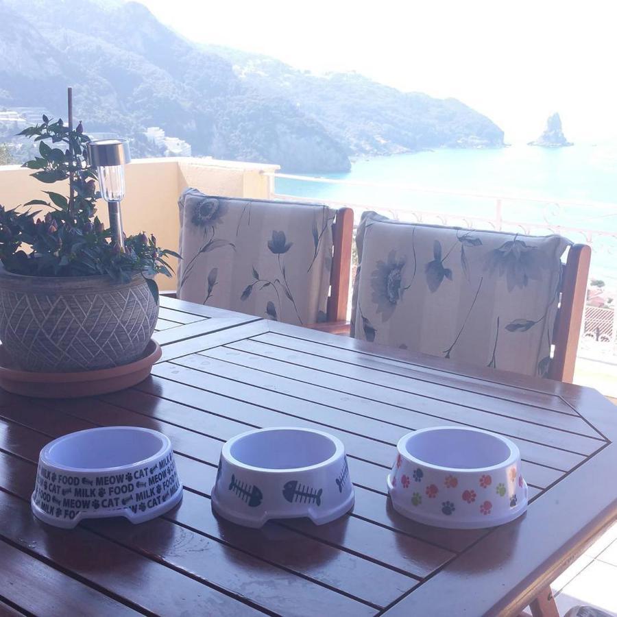 Natalia Apartment B With Panoramic Sea Views Of Agios Gordios Bay Екстериор снимка