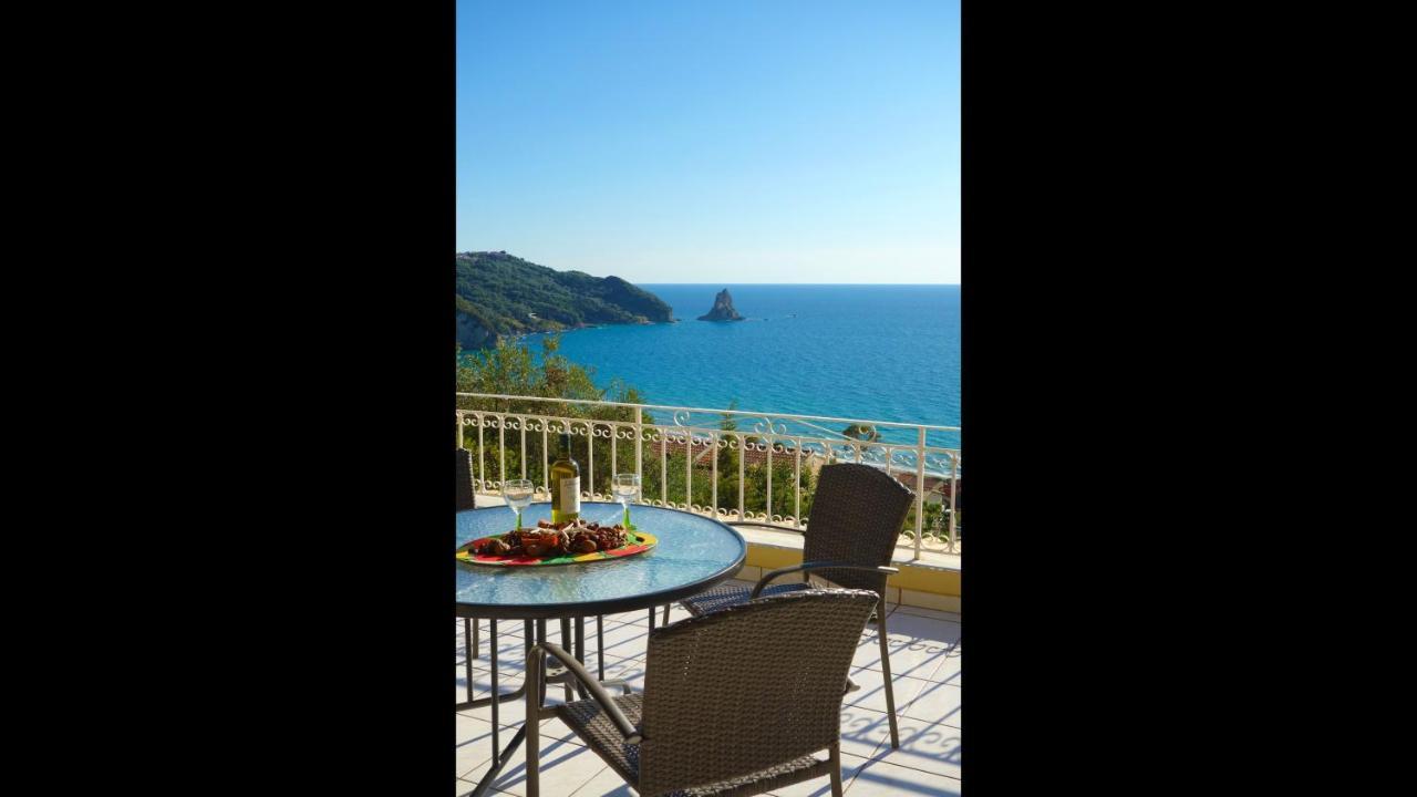 Natalia Apartment B With Panoramic Sea Views Of Agios Gordios Bay Екстериор снимка